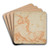 Satyr and Goat by After Annibale Carracci Art Drink Coaster set