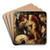 The drunken Silenus by Peter Paul Rubens Art Drink Coaster set