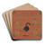 Painted Chest by D.P. Jones Art Drink Coaster set Painted Chest by D.P. Jones Art Drink Coaster set
