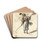 Vrouwen met ragebol: rugfiguur by David Humbert de Superville Drink Coasters - set of 4