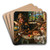 In the Tavern by Vincenzo Irolli Art Drink Coaster set In the Tavern by Vincenzo Irolli Art Drink Coaster set