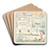King Log and King Stork by Walter Crane Art Drink Coaster set