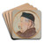 Portret Kazimierza Stankiewicza, wuja artysty by Stanisaw Wyspiaski Art Drink Coaster set