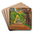 Motiv aus dem Schlopark in Jevisovice by Carl Moll Art Drink Coaster set Motiv aus dem Schlopark in Jevisovice by Carl Moll Art Drink Coaster set
