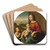 Madonna And Child With The Infant Saint John The Baptist by Master of the Scandicci Lamentation Art Drink Coaster set