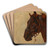 Study of the Horse's Head by Maksymilian Gierymski Art Drink Coaster set