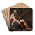 Bacchus by Giovanni Francesco Romanelli Art Drink Coaster set