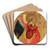 The Angel of the Annunciation by Giuliano D'Arrigo Art Drink Coaster set