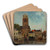 The Church Tower, Dordrecht by Carl Sknberg Art Drink Coaster set