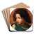 Portrait Denfant by Jean-Lon Grme Art Drink Coaster set