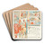 The Man that pleased none by Walter Crane Art Drink Coaster set