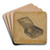 Pewter Box with Two Compartments by Harry Goodman Art Drink Coaster set Pewter Box with Two Compartments by Harry Goodman Art Drink Coaster set
