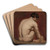 Male Nude, Kneeling, from the Back by William Etty Art Drink Coaster set