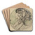 Christophorus by Richard Nicolas Roland Holst Art Drink Coaster set Christophorus by Richard Nicolas Roland Holst Art Drink Coaster set