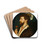 Portrait of Simon George of Cornwall by Hans Holbein The Younger Drink Coasters - set of 4