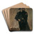 The Hermits by Egon Schiele Art Drink Coaster set