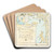 The Fox and the Grapes by Walter Crane Art Drink Coaster set