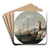Anlandende Schiffe in einem sdlichen Hafen by Goffredo Wals Art Drink Coaster set