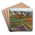 Dbling Wien by Carl Moll Art Drink Coaster set