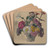 Flowers by Eugne Delacroix Art Drink Coaster set