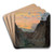 Misty mountains by Kazimierz Stabrowski Art Drink Coaster set