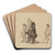 Zwei untersetzte Herren und eine groe Dame by Daniel Nikolaus Chodowiecki Art Drink Coaster set