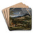 Heroische Landschaft mit Regenbogen by Joseph Anton Koch Art Drink Coaster set