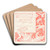 The Geese and the Cranes by Walter Crane Art Drink Coaster set