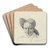 Portret van een jongen met een hoed by August Alleb Art Drink Coaster set