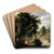 River Landscape with Oak Forest by Alexander Keirincx Art Drink Coaster set