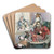 Germany's 'Katzenjammer' by Udo Keppler Art Drink Coaster set