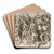 Christ's crowning of thorns by Circle Of Hans Holbein The Elder Art Drink Coaster set