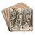 The flagellation of Christ by Circle Of Hans Holbein The Elder Art Drink Coaster set