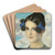 Tochter Mary by Franz von Stuck Art Drink Coaster set