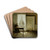 Interior With A Lady by Vilhelm Hammershi Drink Coasters - set of 4