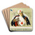 Have you answered the Red Cross Christmas roll call by Harrison Fisher Art Drink Coaster set