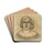 Ohne Titel (Portrt) by Karl Wiener Drink Coasters - set of 4