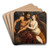 Neptune And Amphitrite by Paris Bordone Art Drink Coaster set