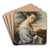 Saint Agnes by Circle of Titian Art Drink Coaster set Saint Agnes by Circle of Titian Art Drink Coaster set