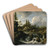 Landscape with Waterfall by Jacob van Ruisdael Art Drink Coaster set