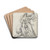 Niobe and Her Daughter by Jacques Louis David Drink Coasters - set of 4
