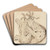 Two Dead Chickens by British 18th Century Art Drink Coaster set