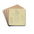Studienblatt; Bauernmdchen by Jakob Becker Drink Coasters - set of 4