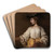 Flora by Rembrandt van Rijn Art Drink Coaster set