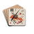 Orange by Wassily Kandinsky Drink Coasters - set of 4