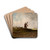 Landscape with a Windmill by Antoni Kozakiewicz Drink Coasters - set of 4 Landscape with a Windmill by Antoni Kozakiewicz Drink Coasters - set of 4