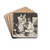 Ung vrtinde i en krostue by Cornelis Pietersz. Bega Drink Coasters - set of 4