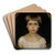 Portrait Of The Artists Sister Berta Edelfelt by Albert Edelfelt Art Drink Coaster set