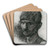 Kop van een man, portret van een arbeider 2 by Isaac Israls Art Drink Coaster set