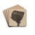 Straw Bonnet by Francis Law Durand Drink Coasters - set of 4